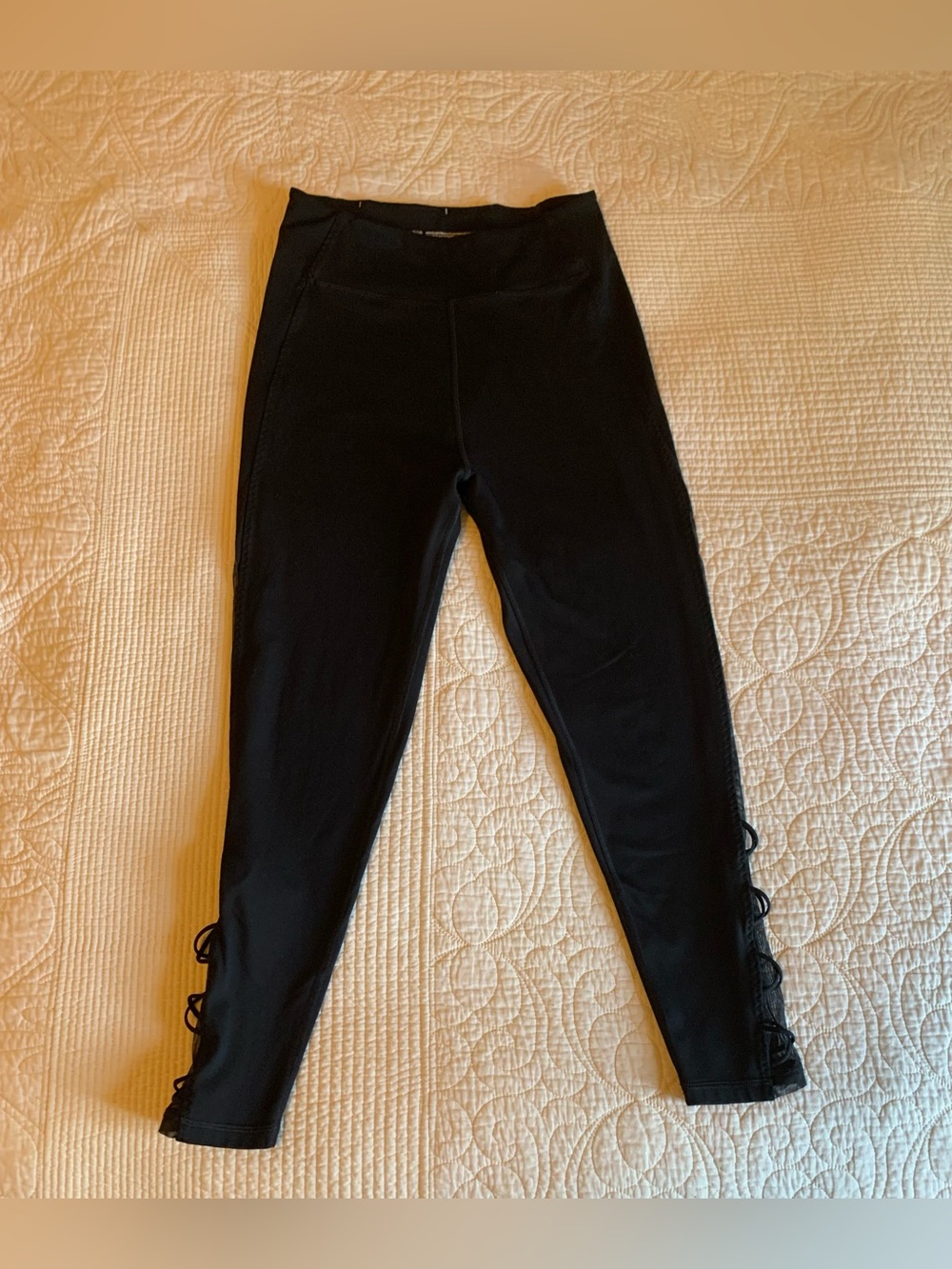 Victoria's Secret High-Rise Lace-Up Mesh Leggings